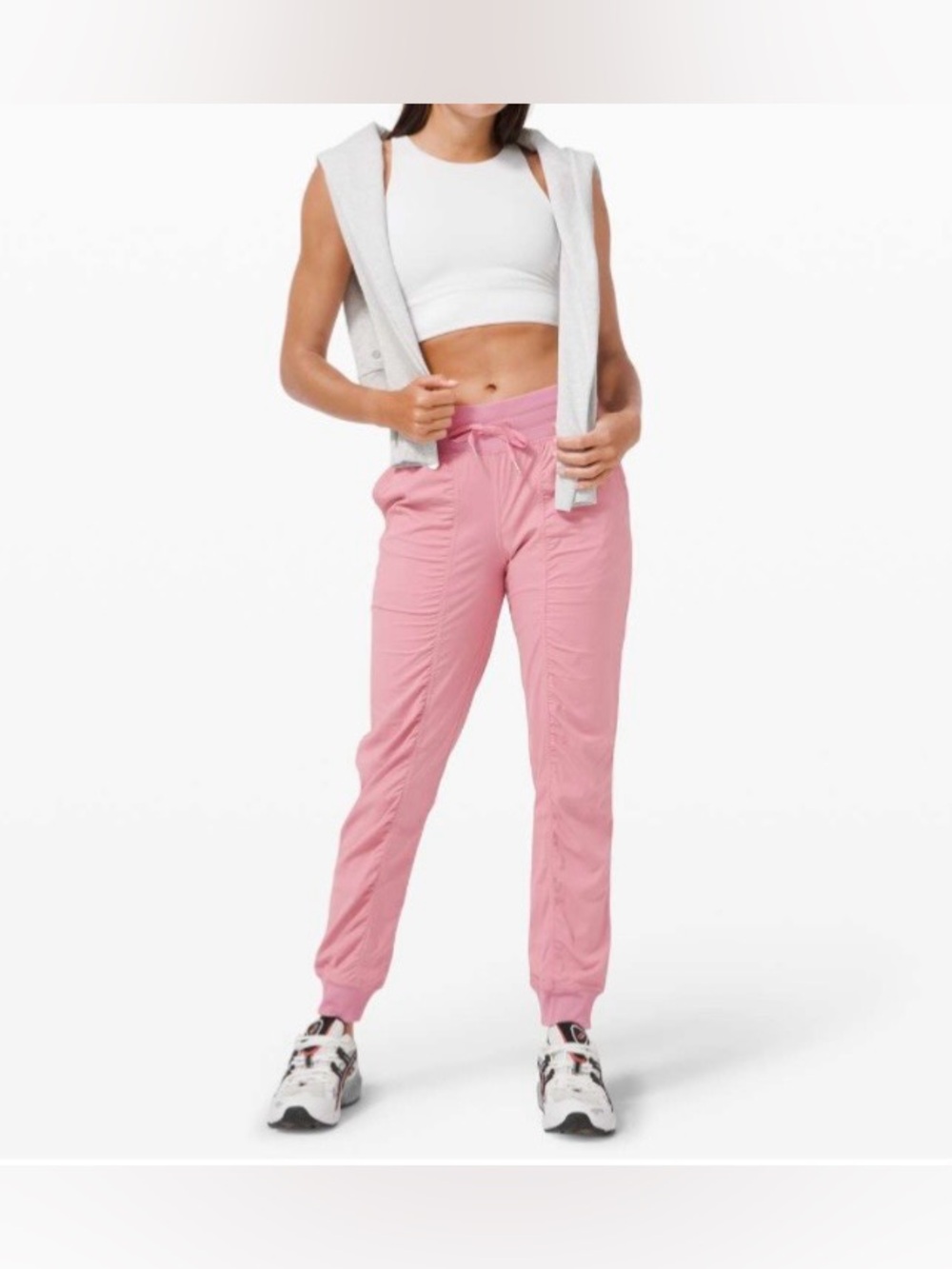Lululemon Dance Studio Mid-Rise Joggers Sz 4 Pink Lightweight relaxed fit